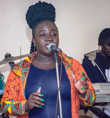 Sharon Muhonja , a feminist using music to advocate for social change.